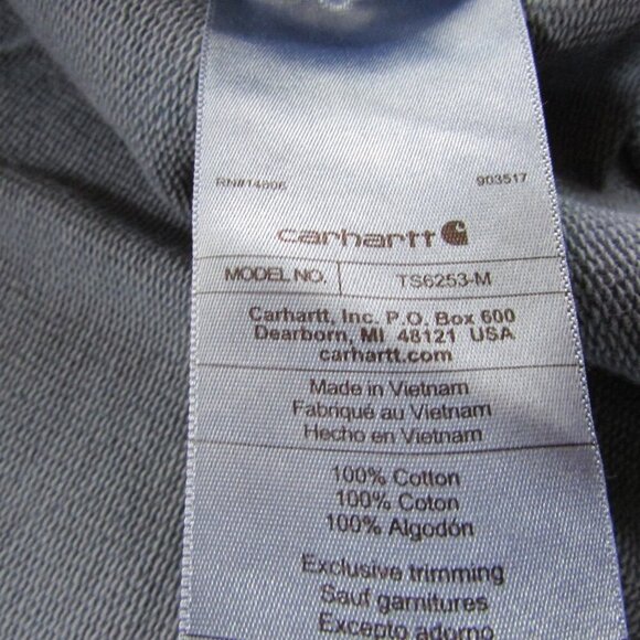 Carhartt Men's XL Relaxed Fit Midweight Garment Dyed French Terry Graphic Hoodie - Picture 3 of 3